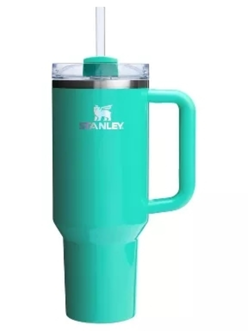 Stanley Turquoise Travel Mug with Handle and Straw